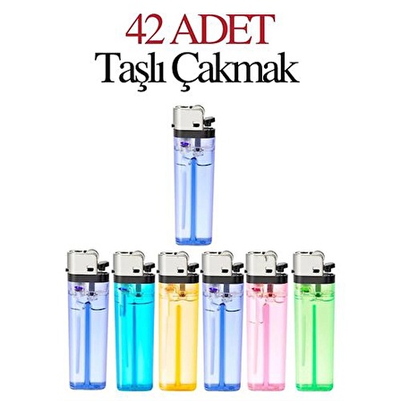 42 ADET Taşlı Çakmak