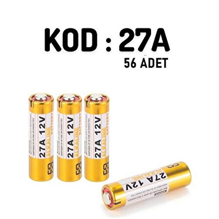 40+16 ADET LR27 A27 12 Volt Ultra Power Pil