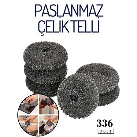 200+136 ADET Çelik Tel Bulaşık Teli 