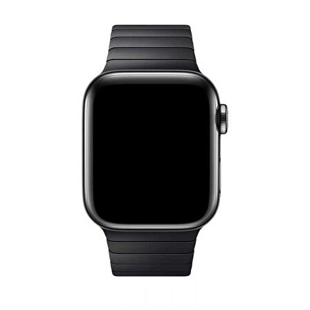 Gpack Apple Watch 9 45mm Kordon Metal Yandan ÇıtÇıtlı Parçalı Tasarım KRD 35