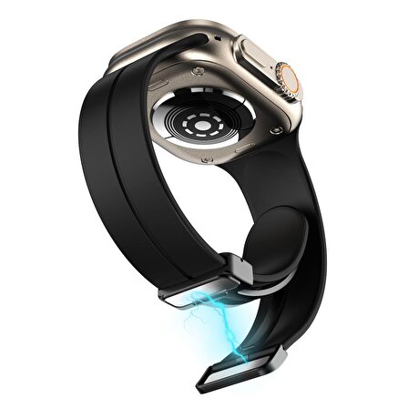Gpack Apple Watch SE 2 2023 40mm Kordon Ayalanabilir Mıknatıslı Mat Silikon Krd84