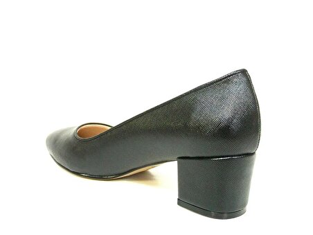Zenay Siyah Topuklu Ayakkabı