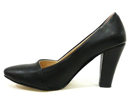 Zenay Siyah Stiletto Topuklu Bayan Ayakkabı