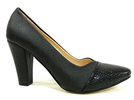 Zenay Siyah Stiletto Topuklu Bayan Ayakkabı