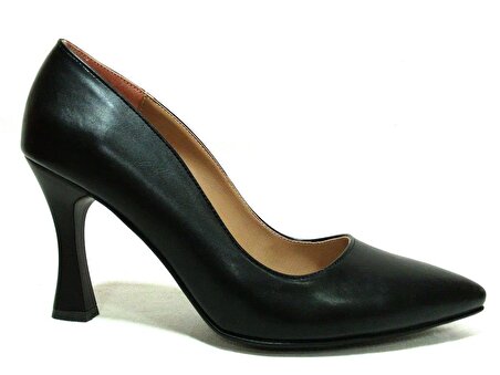 Punto Siyah Topuklu Stiletto Kadın Ayakkabı