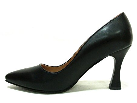 Punto Siyah Topuklu Stiletto Kadın Ayakkabı