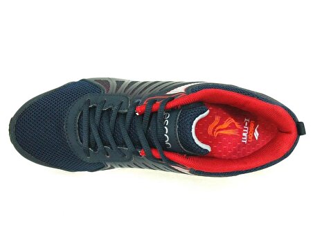 Lescon Lacivert Kırmızı Bağcıklı Easystep Spor Ayakkabı