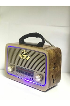 Evertton Rt-301 Nostalji Bluetooth Şarjlı Radyo Usb Sd Mp3 Player