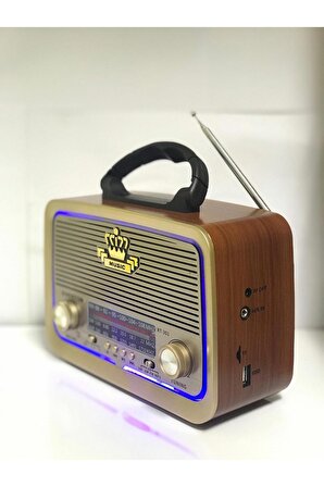 Evertton Rt-301 Nostalji Bluetooth Şarjlı Radyo Usb Sd Mp3 Player