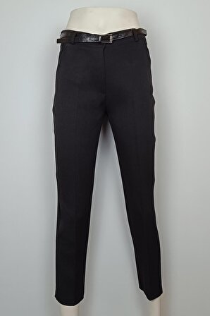 Bilek Boy Kumaş Pantolon Siyah 3059