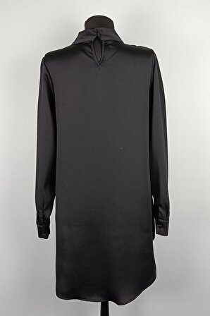 Taş Detaylı Kısa Bluz Siyah T1655