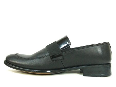 Punto Siyah Bağcıksız Erkek Ayakkabı