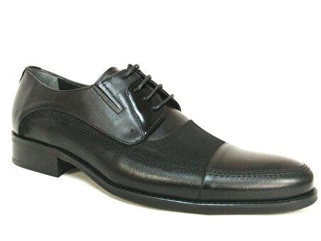 Fastway Siyah Deri Bağcıklı Erkek Ayakkabı