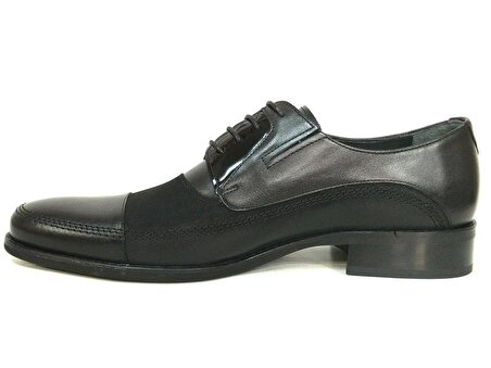 Fastway Siyah Deri Bağcıklı Erkek Ayakkabı