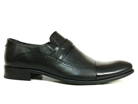 Fastway Siyah Bağcıksız Erkek Ayakkabı