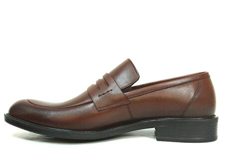 Aksin Kahverengi Bağcıksız Erkek Ayakkabı