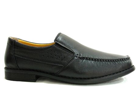 Pabuç Siyah Bağcıksız Comfort Erkek Ayakkabı