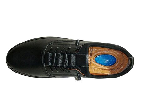 Dropland Siyah Bağcıksız Jelli Anatomik Comfort Erkek Ayakkabı