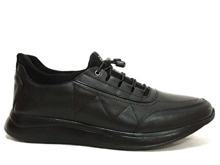 Dropland Siyah Bağcıksız Jelli Anatomik Comfort Sneakers Ayakkabı