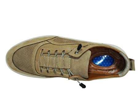 Dropland Bej Camel Bağcıksız Jelli Anatomik Comfort Sneakers Ayakkabı