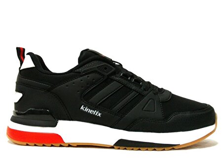 Kinetix Siyah Kırmızı Beyaz Bağcıklı Sneakers Spor Ayakkabı