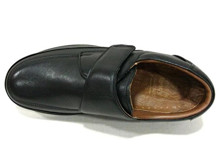 Fancy Siyah Cırtlı Diyabetik Anatomik Deri Erkek Ayakkabı