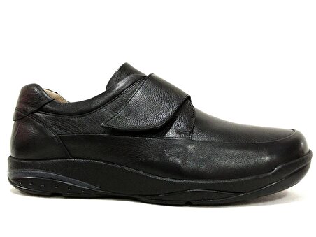 Egelioğlu Siyah Cırtlı Jelli Comfort Deri Erkek Ayakkabı