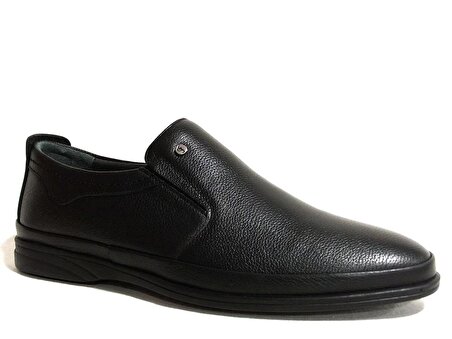 Egelioğlu Siyah Bağcıksız Comfort Erkek Ayakkabı