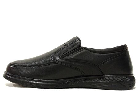 Bravado Siyah Bağcıksız Anatomik Jelli Comfort Erkek Ayakkabı
