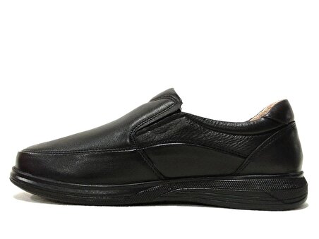 Bravado Siyah Bağcıksız Anatomik Jelli Comfort Erkek Ayakkabı