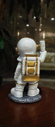 astronot heykel lamba  uzaylı çocuk gece lambası obje dekor