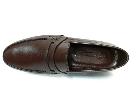Punto Kahverengi Bağcıksız Kösele Erkek Ayakkabı