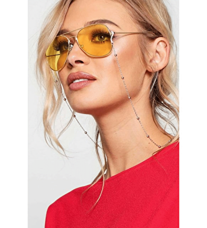 Unisex gümüş Renk Kaplama Chic Minik Toplu  Trend Gözlük Aksesuarı – Gözlük Zinciri