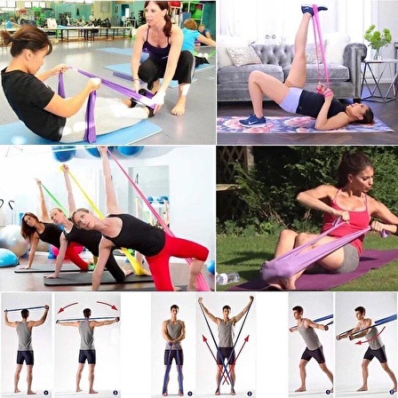 Pilates Bandı Plates Egzersiz Direnç Lastiği Fuşya