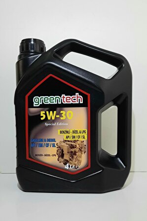 greentech 5W-30 MOTOR YAĞI 4 LİTRE