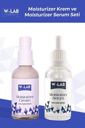 W-Lab Kozmetik Moisturizer Krem + Moisturizer Serum Set