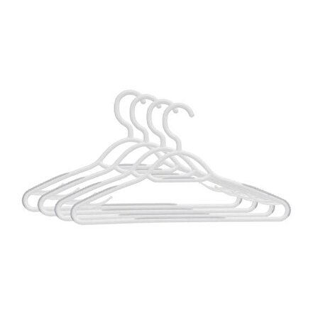 Gondol Neo Kaydırmaz Plastik Elbise Askısı 4 Adet
