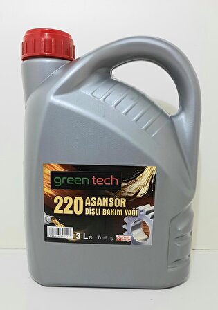 greentech  220 ASANSÖR DİŞLİ BAKIM YAĞI  3 LİTRE