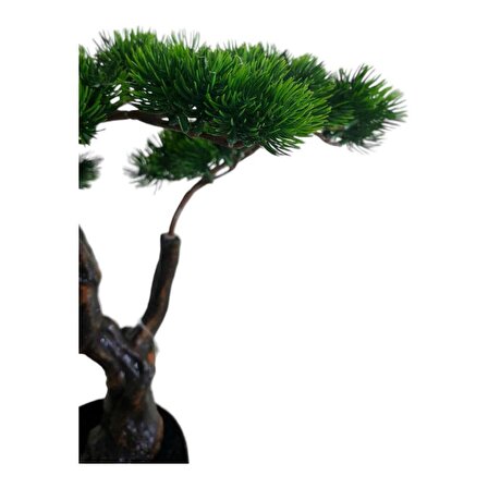 T.Concept Dekoratif, Yapay Bonzai Ağacı 50 Cm Yeşil Kahverengi Renk