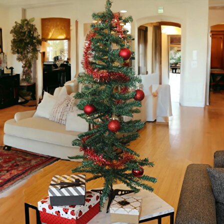 T.Concept Yılbaşı Çam Ağacı 120 cm Boy, 110 Dal, Noel Yılbaşı Dekorasyonu, Plastik Ayaklı