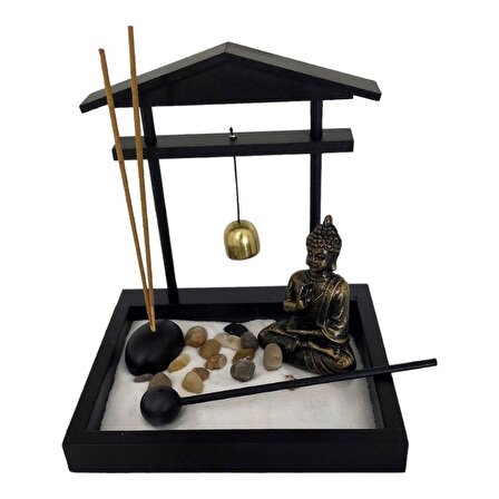 T.Concept Mini Buda Heykeli Tütsülü Zen Bahçesi Ev Ofis Dekoru