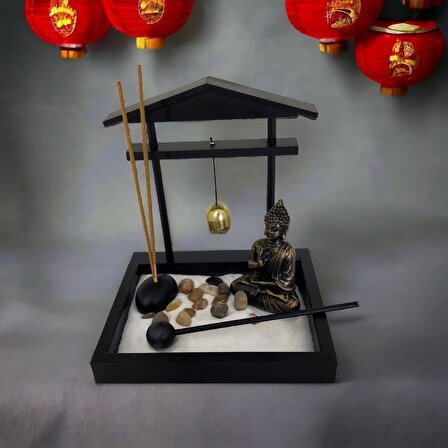 T.Concept Mini Buda Heykeli Tütsülü Zen Bahçesi Ev Ofis Dekoru