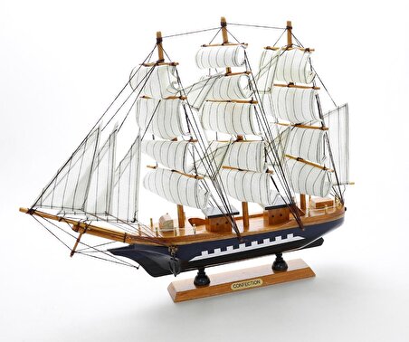 T.Concept El Yapımı Ahşap Maket Gemi 40 cm Asorti 