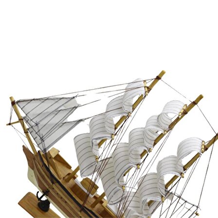 T.Concept Dekoratif Dayanıklı Zarif Ahşap Gemi Maketi