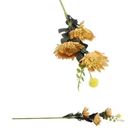 T.Concept Dekoratif Zarif Yapay Çiçek Turuncu Renk 56 cm