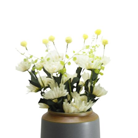 T.Concept Dekoratif Zarif Yapay Çiçek Beyaz Renk 56 cm