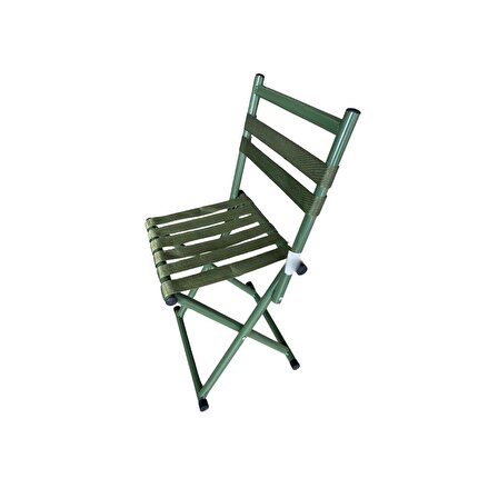 T.Concept Dekoratif Konforlu Katlanabilir Yaslanılabilir Kamp Sandalye Yeşil
