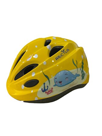 T.Concept Hayvan Temalı Çocuk Bisiklet Kaskı Sarı