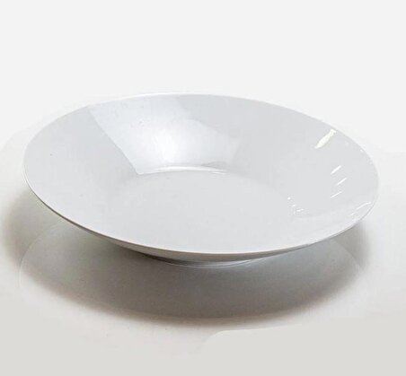 Güral Porselen 34 cm Çok Amaçlı Salata Komposto Kasesi, Beyaz 