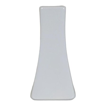 Güral Porselen Tetra Vazo, 15 Cm Düz Beyaz 